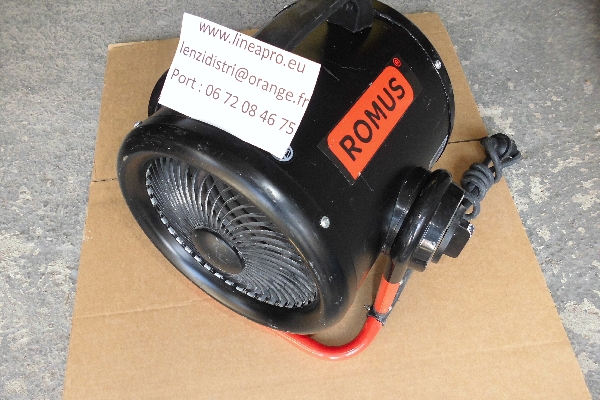  ROMUS Dark Hot Air. Chauffage électrique 3000w. 