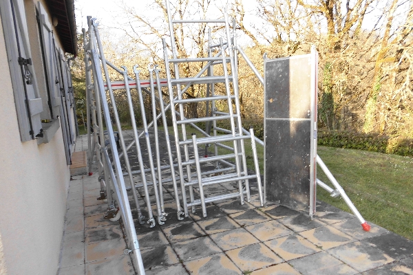 Échafaudage pro. roulant en aluminium SEECURO BAT